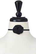Silk Rose Flower Choker
