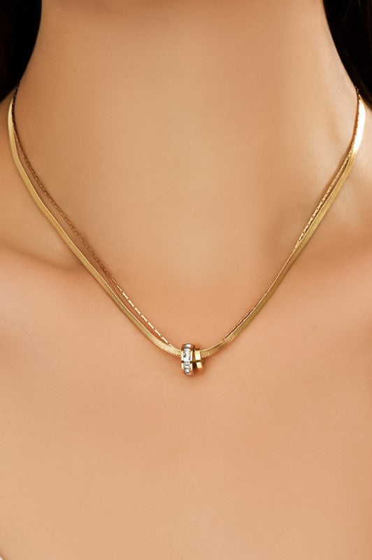 18k GOLD PLATED Non-tarnish Stainless Steel Chain Necklace