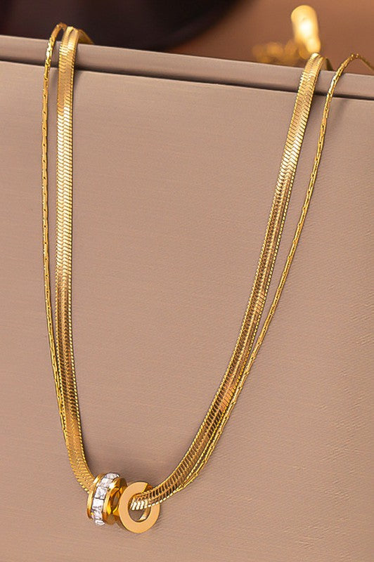 18k GOLD PLATED Non-tarnish Stainless Steel Chain Necklace
