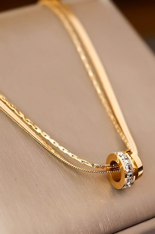 18k GOLD PLATED Non-tarnish Stainless Steel Chain Necklace
