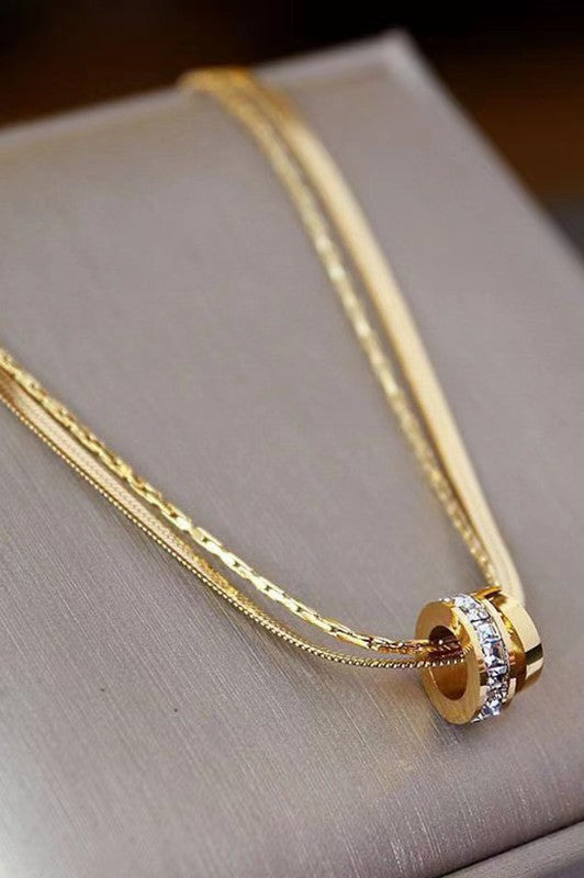 18k GOLD PLATED Non-tarnish Stainless Steel Chain Necklace