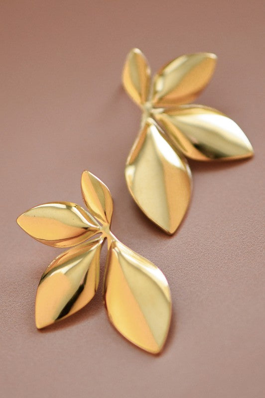 18k GOLD PLATED Waterproof Non-tarnish Stainless Steel Studs
