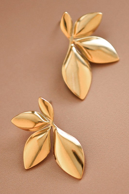 18k GOLD PLATED Waterproof Non-tarnish Stainless Steel Studs