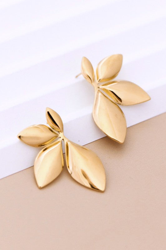 18k GOLD PLATED Waterproof Non-tarnish Stainless Steel Studs