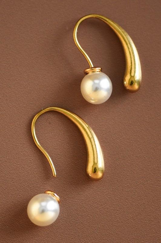18k GOLD PLATED Waterproof Non-tarnish Stainless Steel Hoops