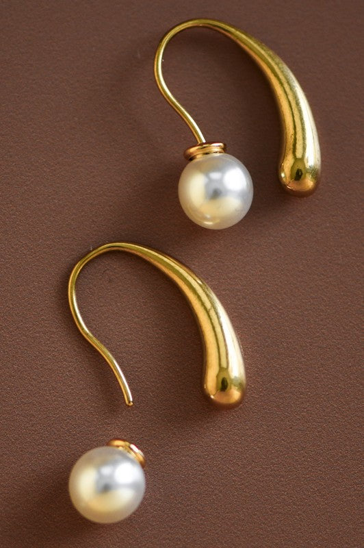 18k GOLD PLATED Waterproof Non-tarnish Stainless Steel Hoops