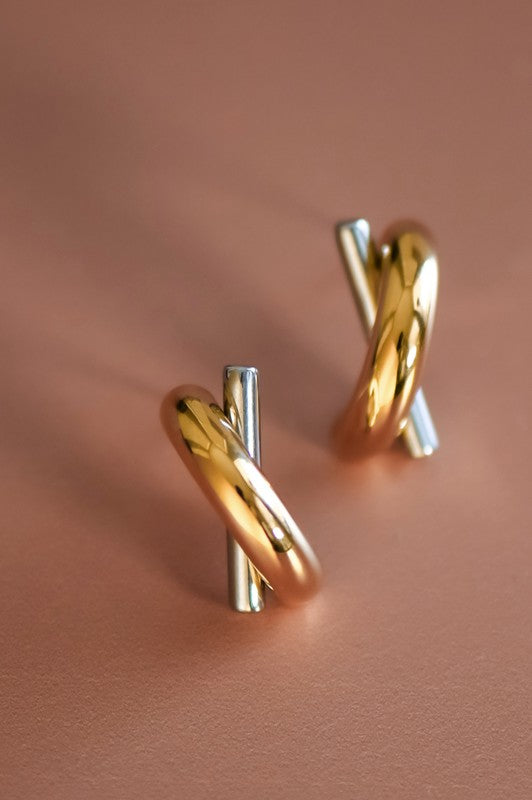18k GOLD PLATED Waterproof Non-tarnish Stainless Steel Studs