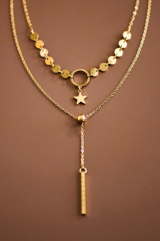 18k GOLD PLATED Non-tarnish Stainless Steel Chain Necklace