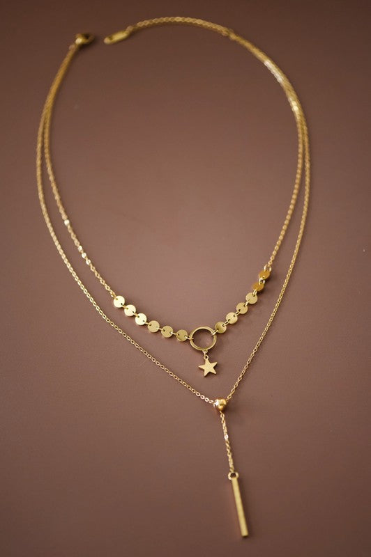 18k GOLD PLATED Non-tarnish Stainless Steel Chain Necklace