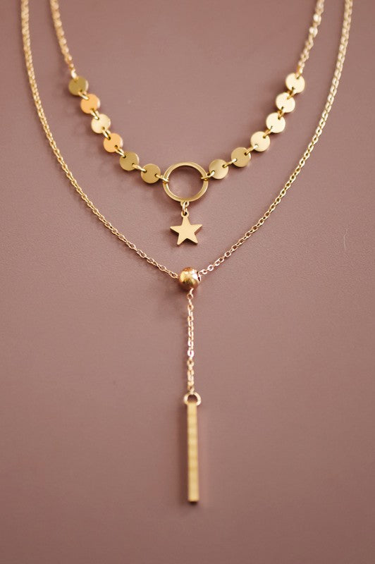 18k GOLD PLATED Non-tarnish Stainless Steel Chain Necklace