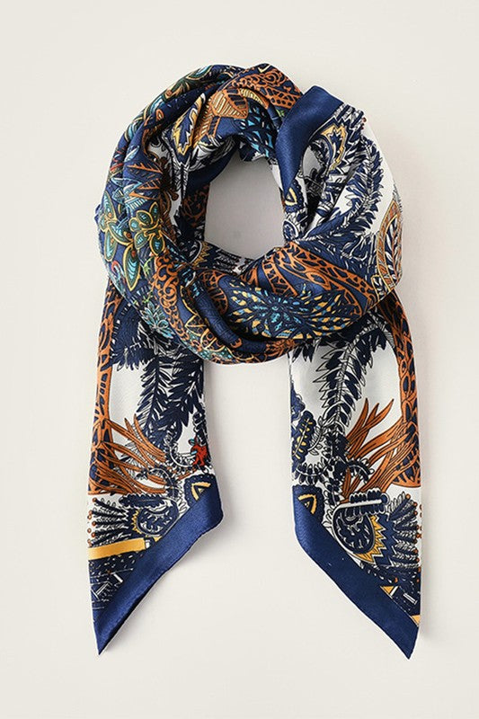 Printed Large Square Scarf