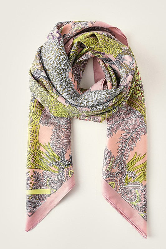 Printed Large Square Scarf
