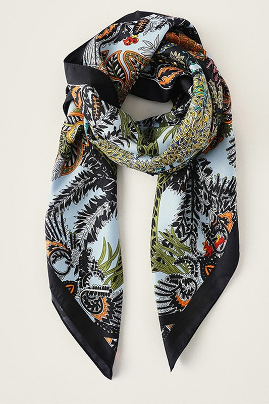 Printed Large Square Scarf