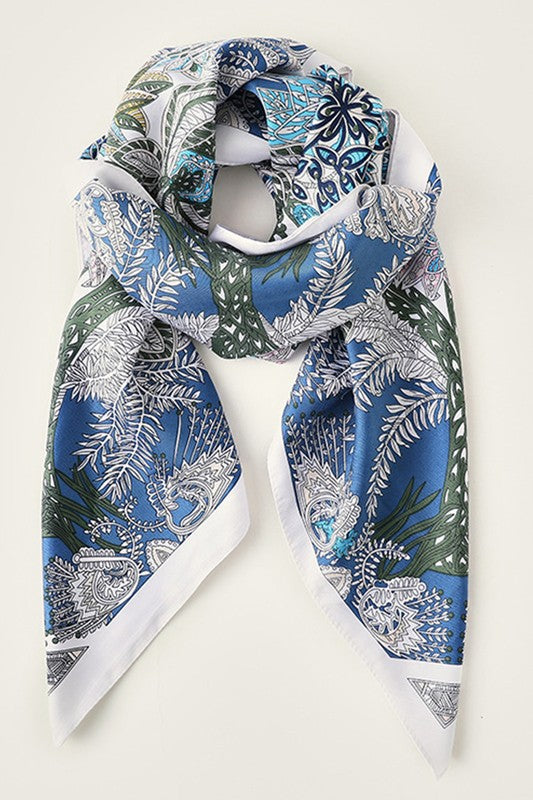 Printed Large Square Scarf