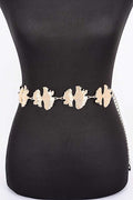Metal Leaf Chain Belt