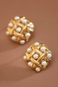 18k GOLD PLATED Waterproof Non-tarnish Stainless Steel Studs