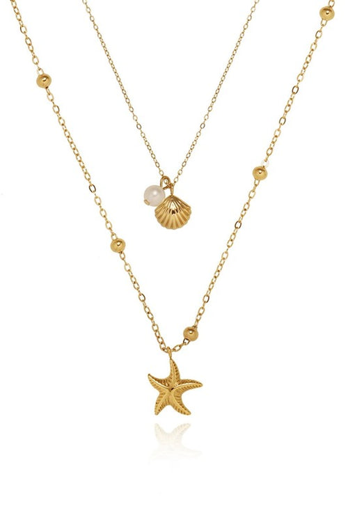 18k GOLD PLATED Non-tarnish Stainless Steel Chain Necklace