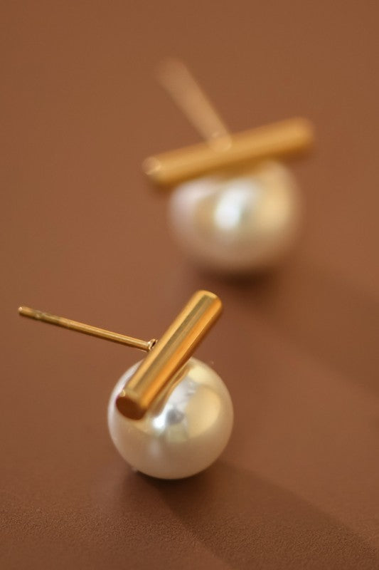 18k GOLD PLATED Non-tarnish Stainless Steel Studs