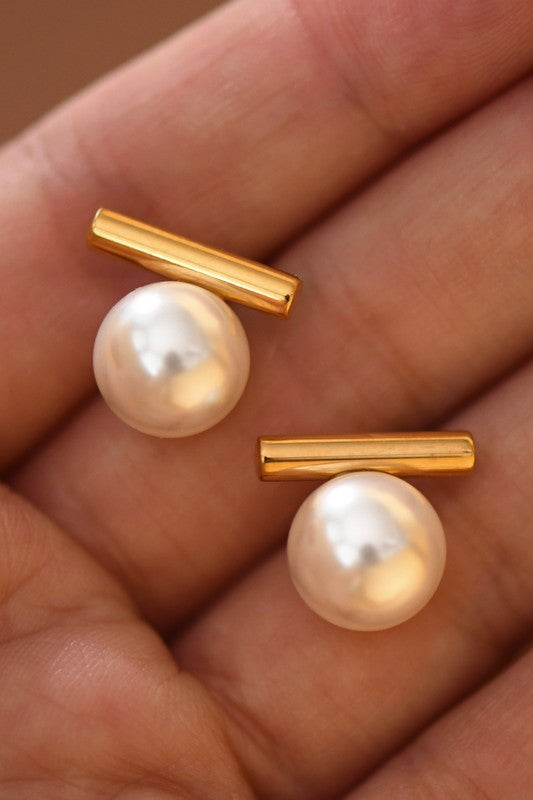 18k GOLD PLATED Non-tarnish Stainless Steel Studs