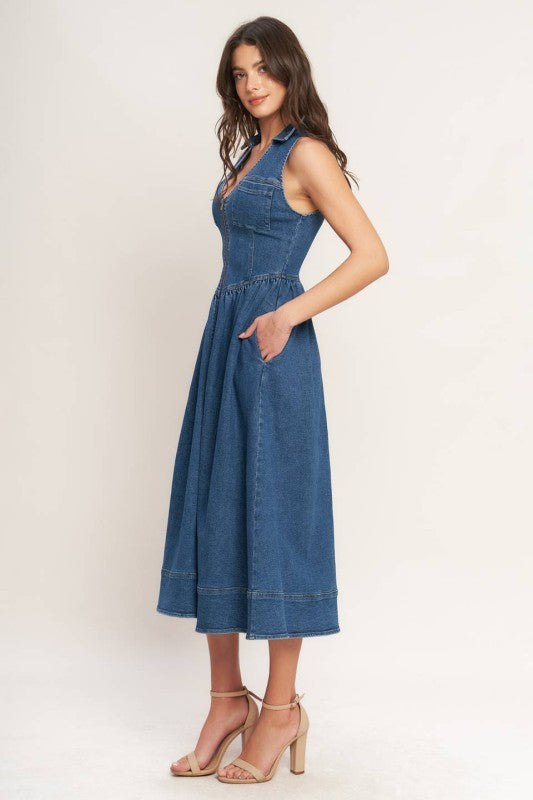 Ximena Denim Dress