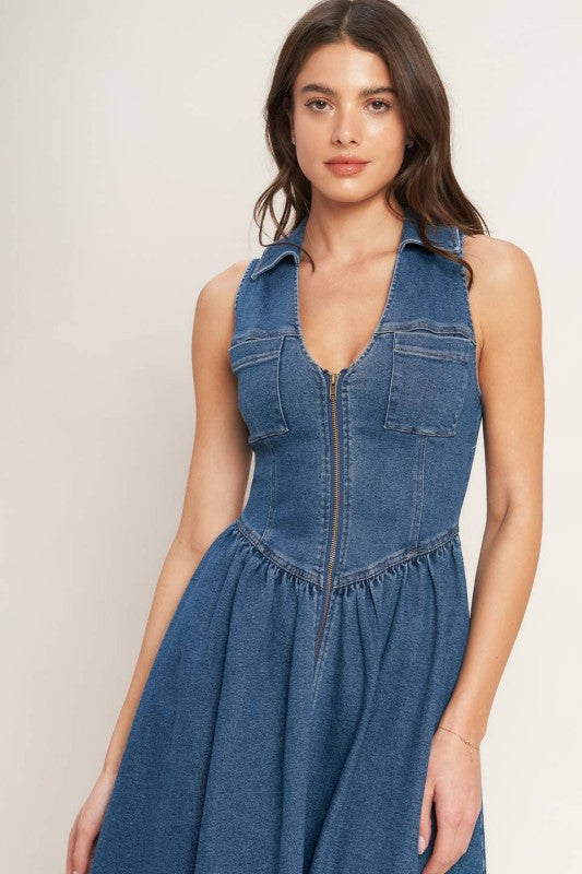 Ximena Denim Dress