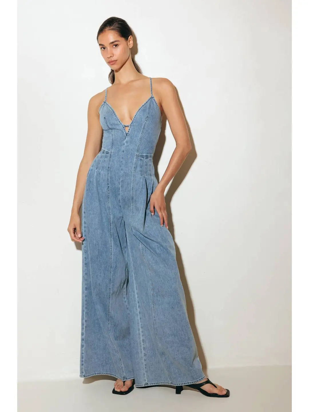 Luz Denim Jumpsuit